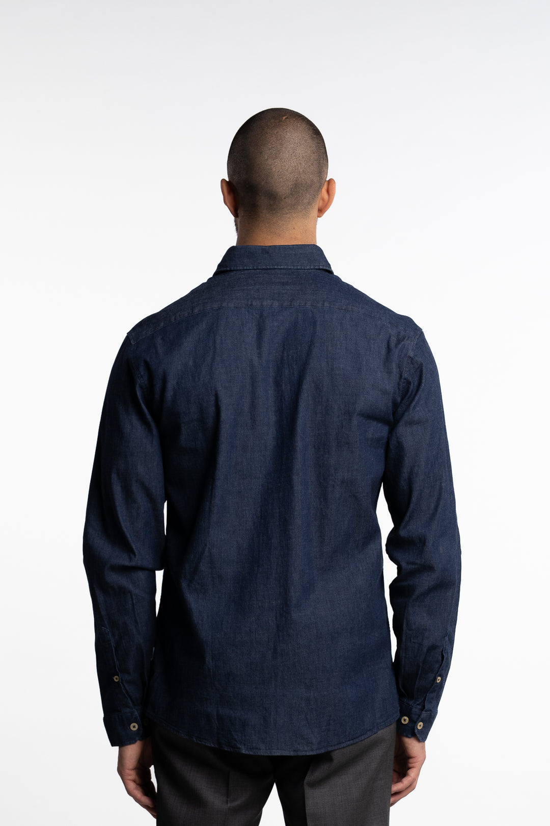 Soft Indigo Stretch Shirt Dark Blue