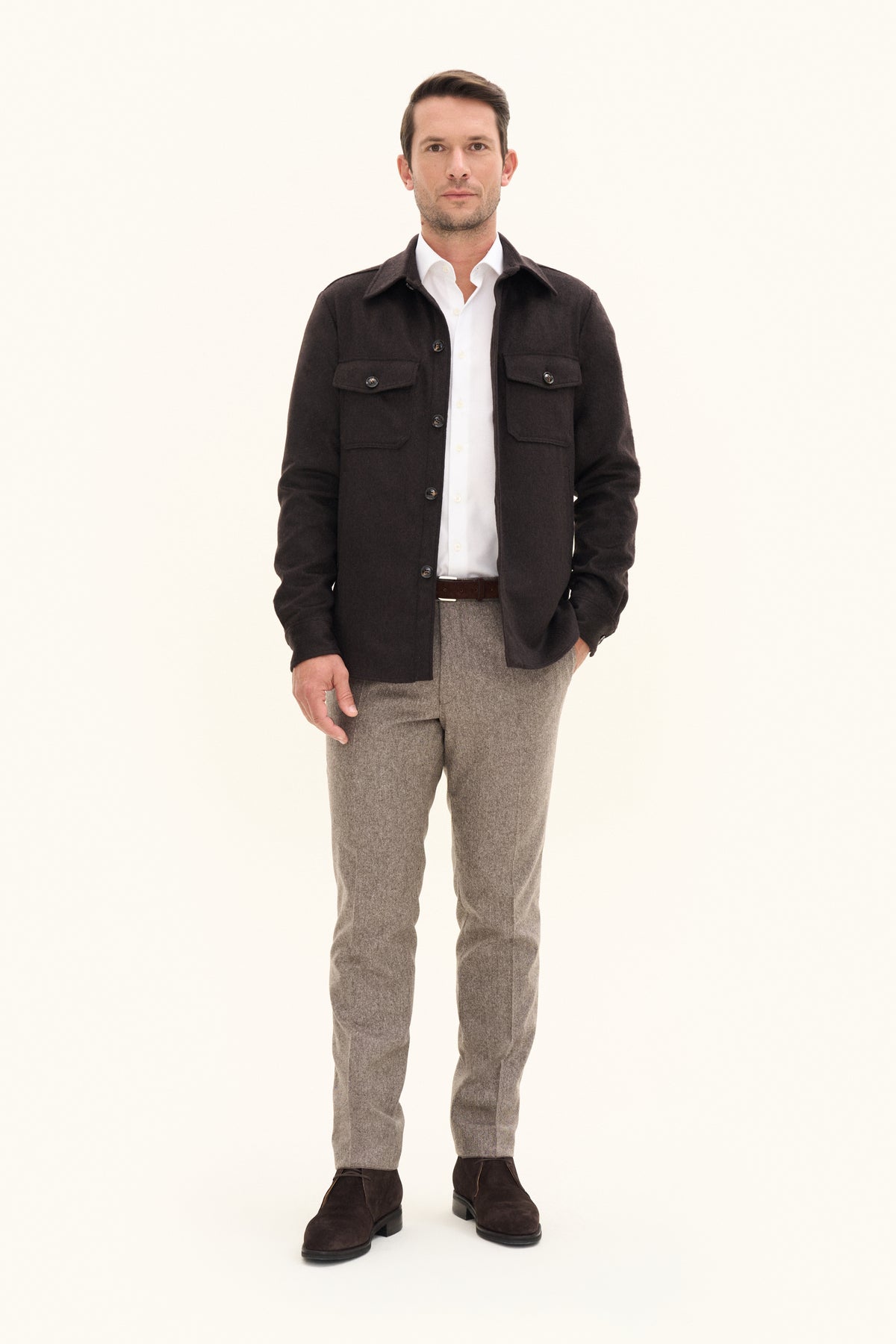 Maverick Shirt Jacket Dark Brown