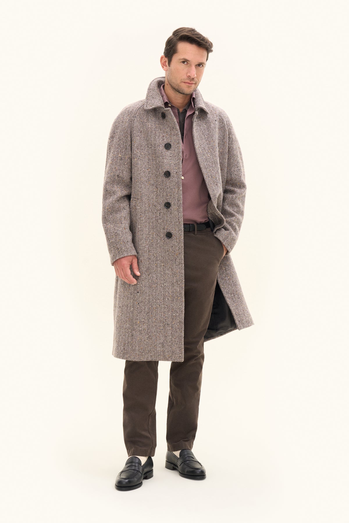 Raglan Coat Hazelnut Brown
