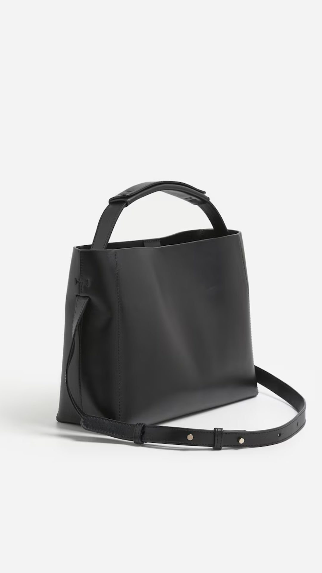 Hedda Midi- Black Leather