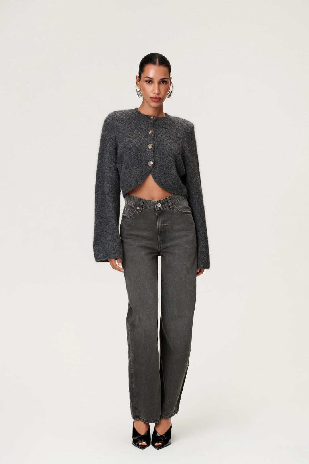 Cessole Cardigan- Dark Grey