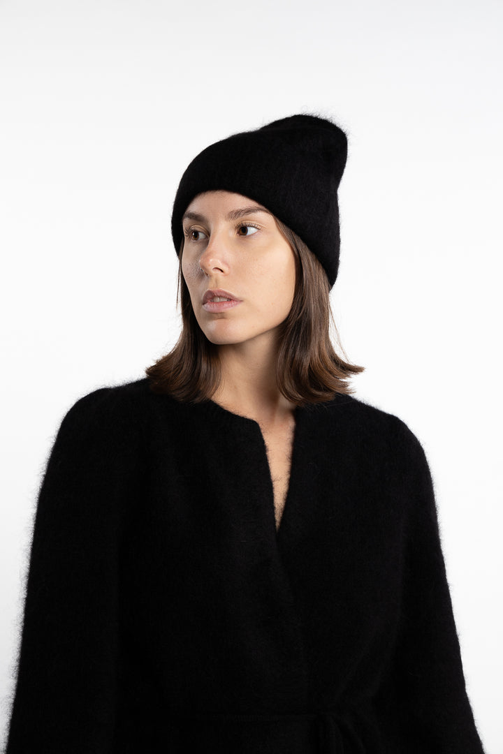 Silje Chunky Hat- Black