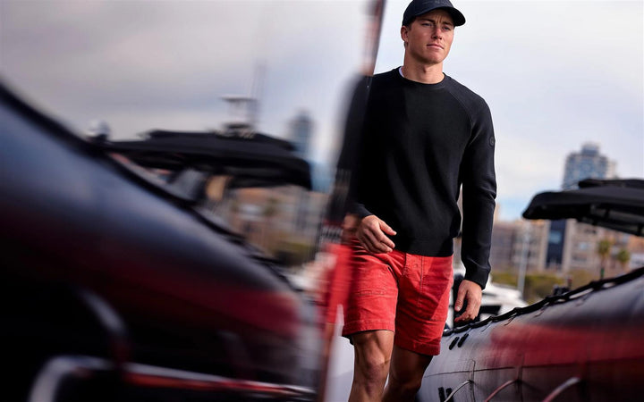 Grinder Corduroy Shorts Red Crimson