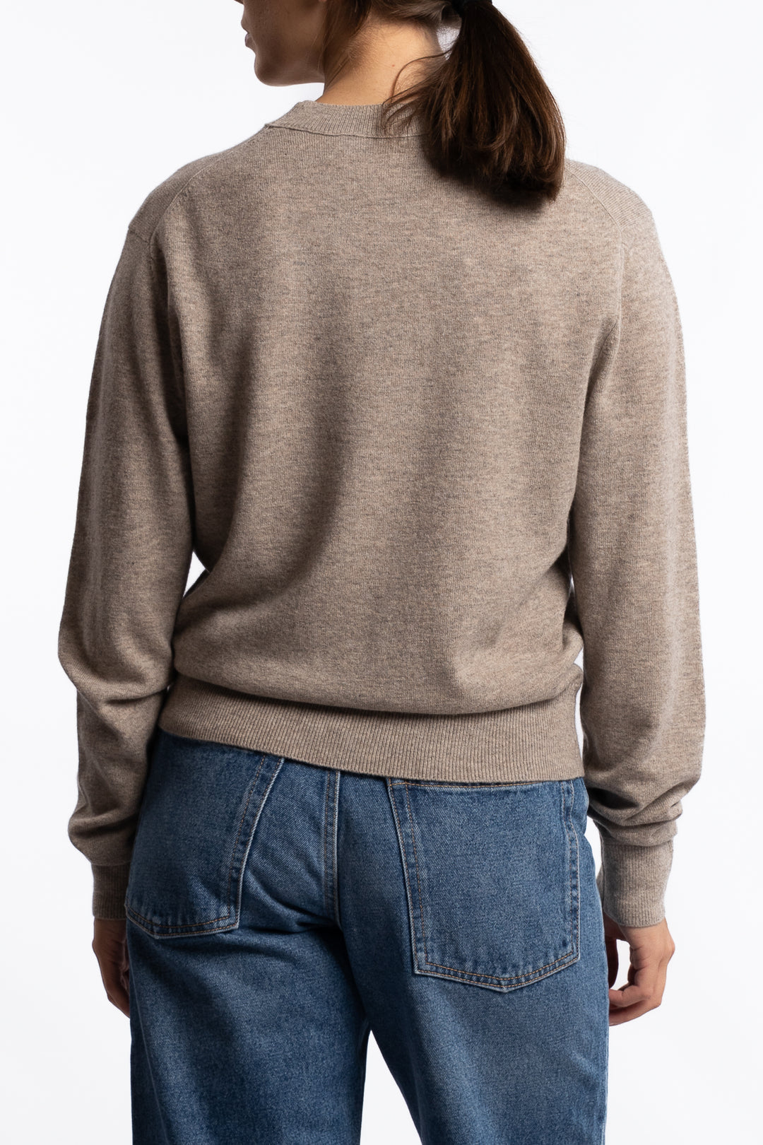 Crewneck Jumper Yak Wool- Oatmeal melange