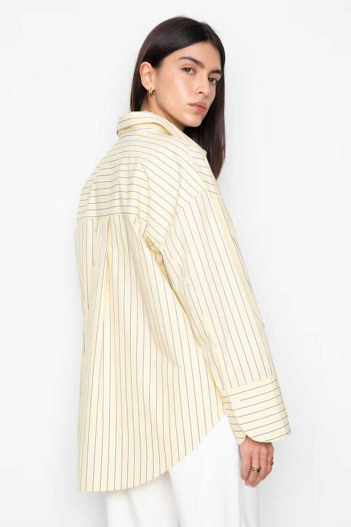 Nell shirt - 0012 Light yellow stripe