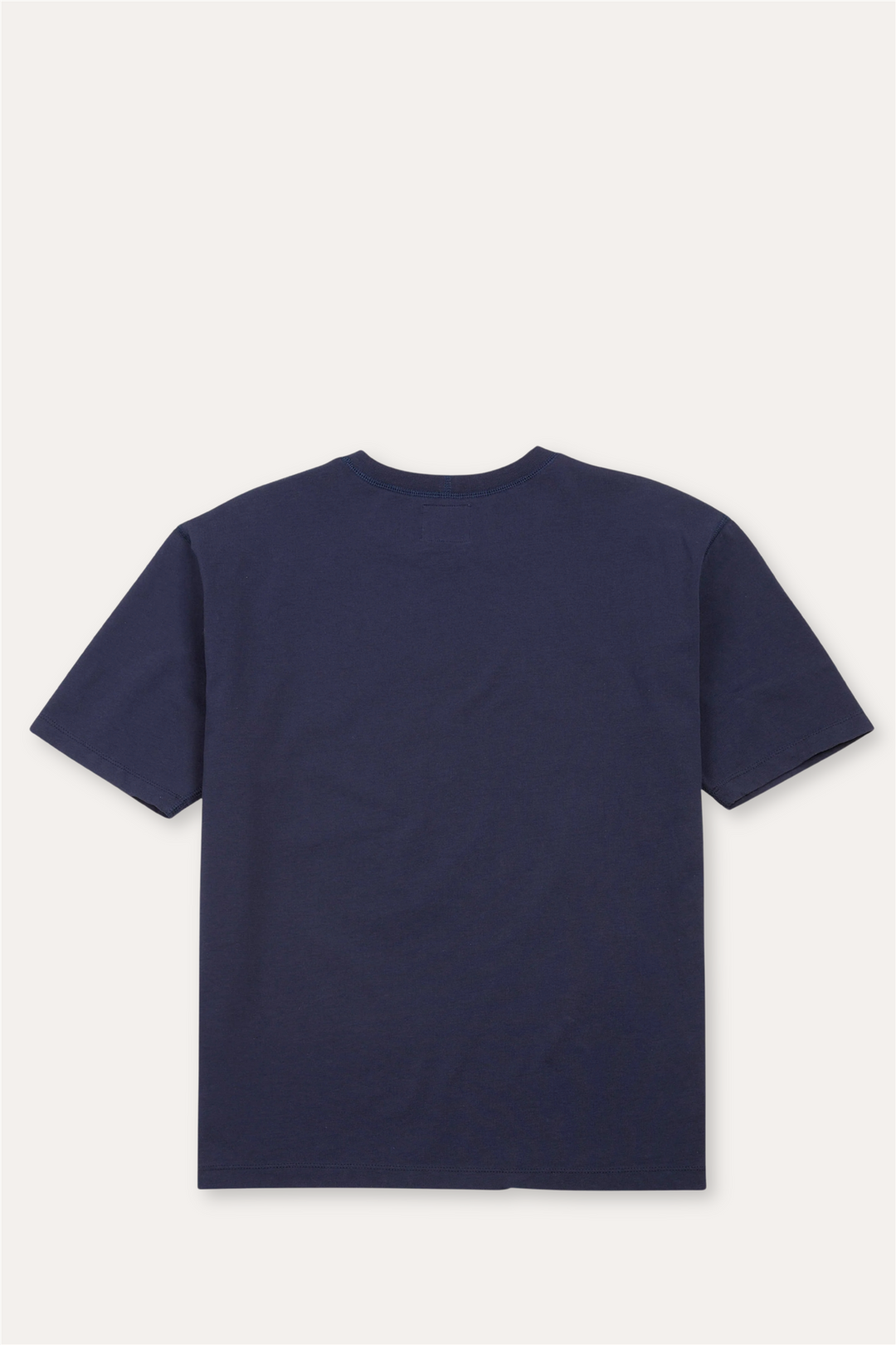 Cotton Crew Neck Hiking T-Shirt Navy