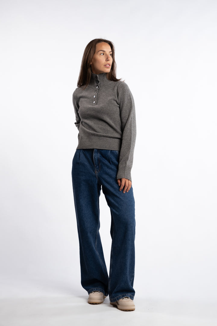Saelif Turtleneck 15010 - Dark Grey Mel.