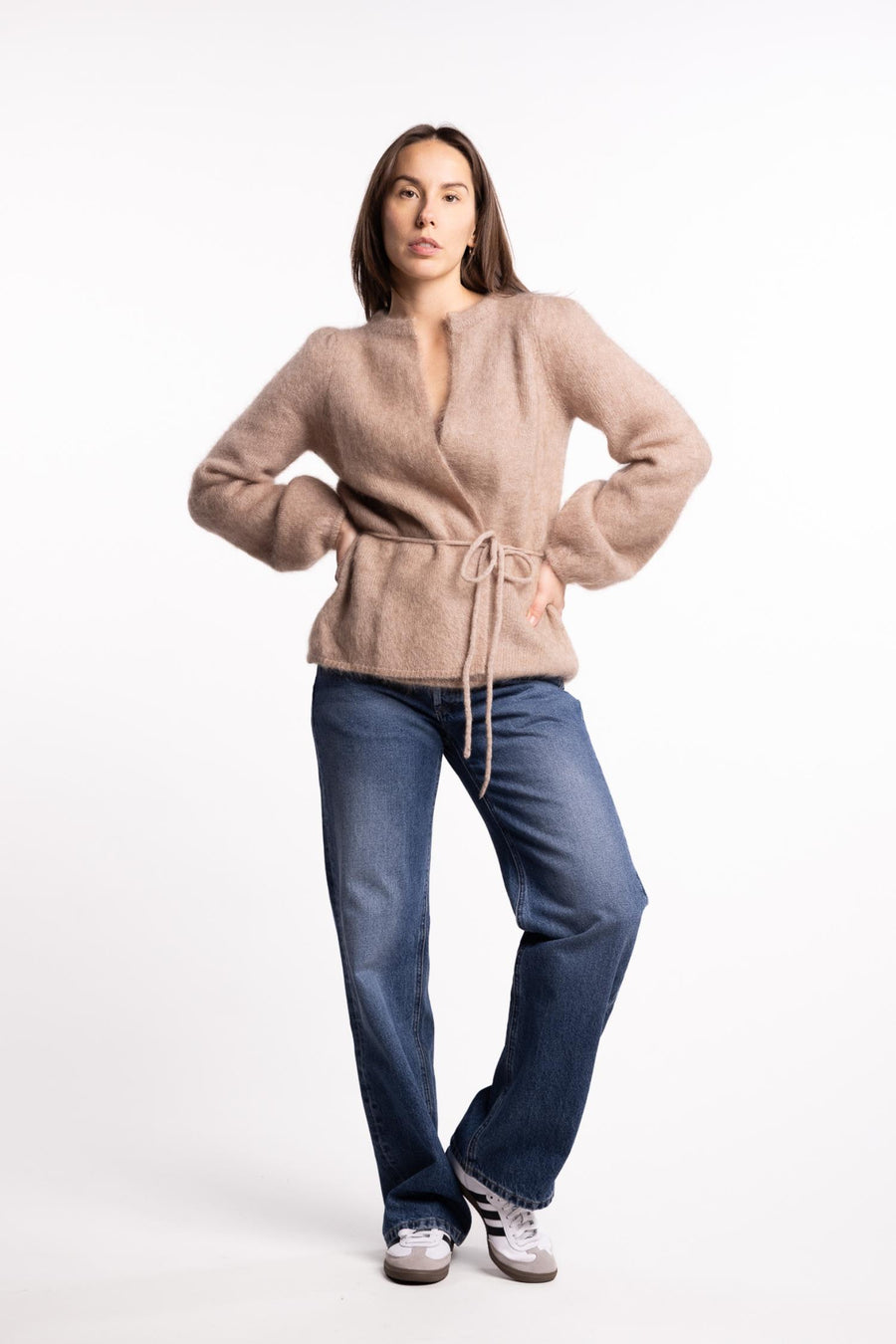 Fredrikke Chunky Cardigan- Hazel beige