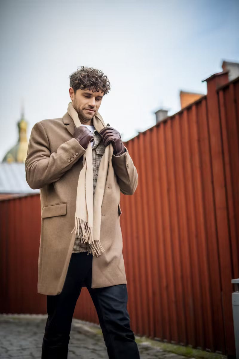 Matthew Deerskin Gloves Chocolate