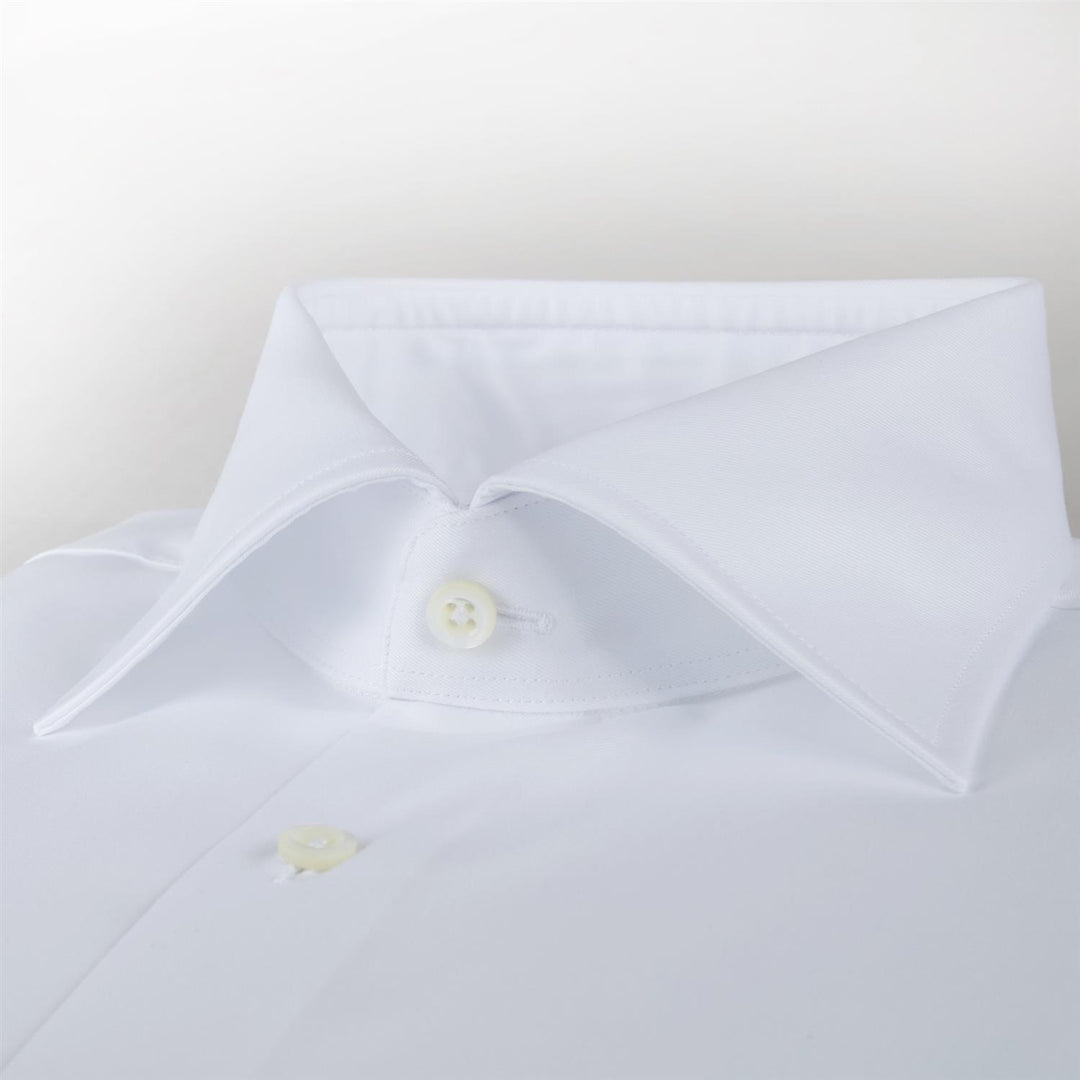 Fitted Body Twill Shirt XL-Sleeves White