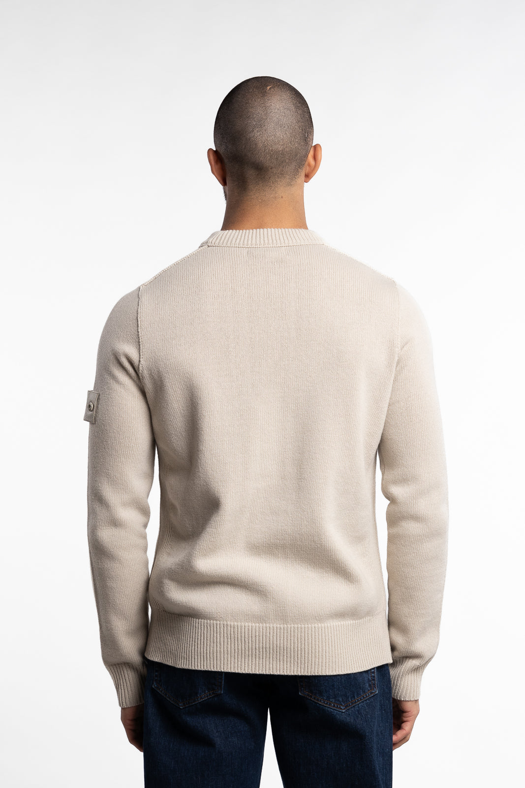 Ghost Knitted Wool Crew Beige