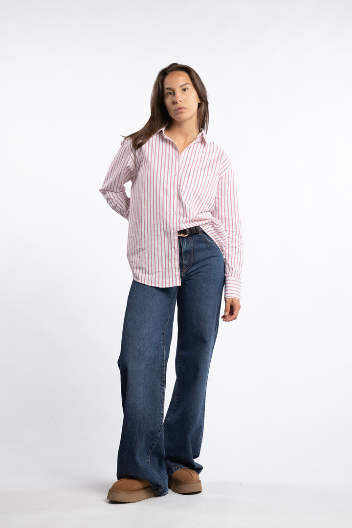 Bibi Stripe Shirt - Red Stripe
