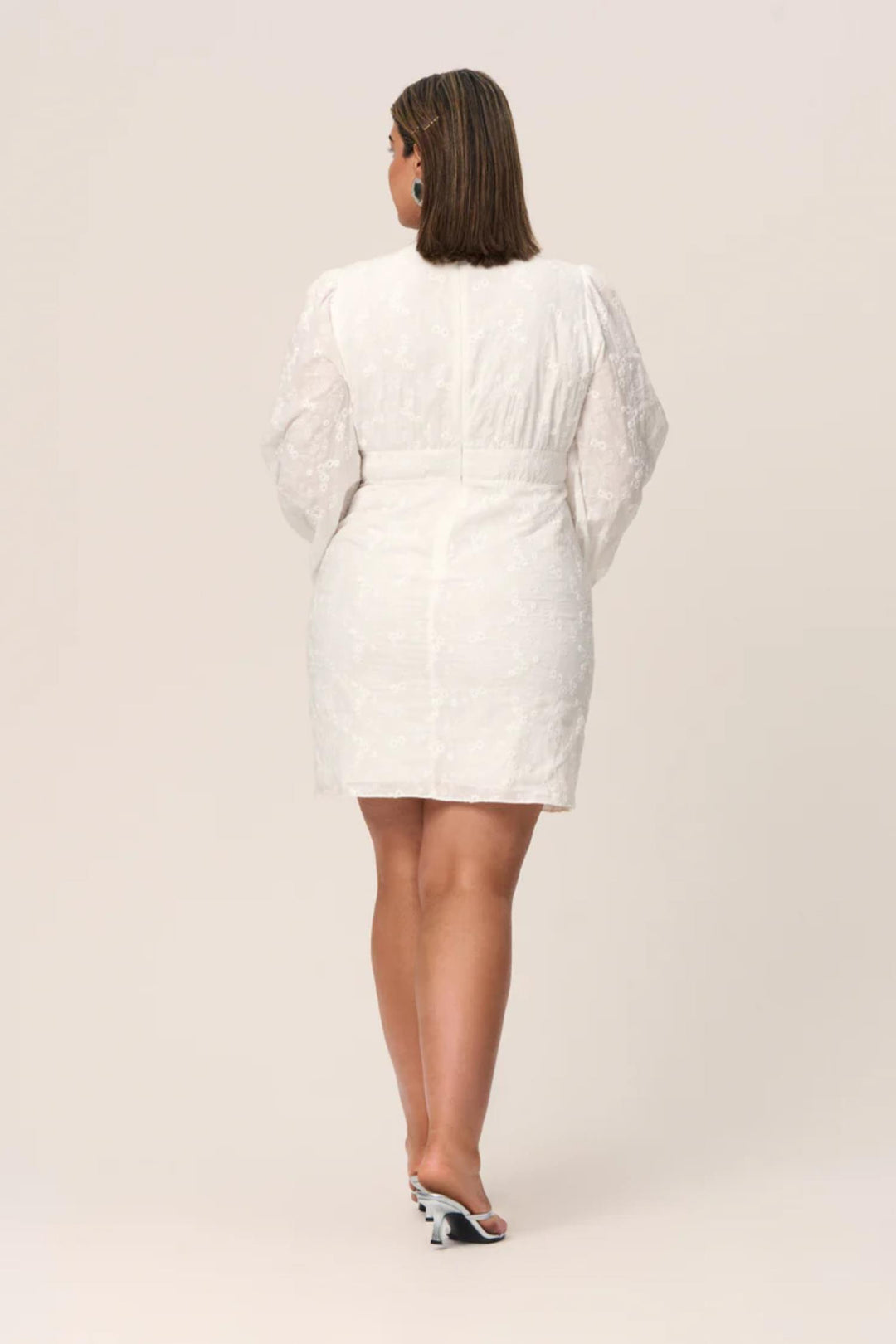 Florence dress- White Floral Embroidery