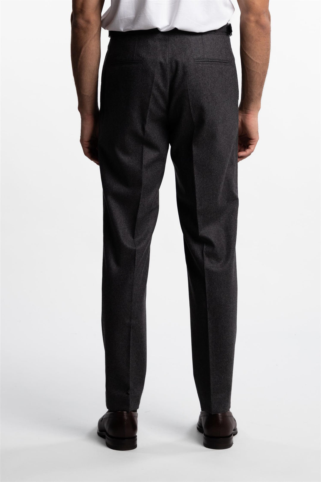 Prato Flannel Trousers Sting Grey