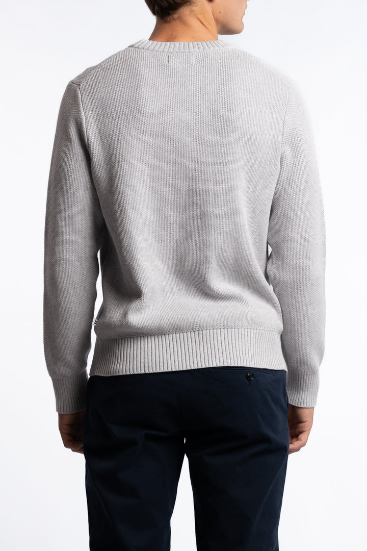 Oliver Structure Sweater Light Grey Melange