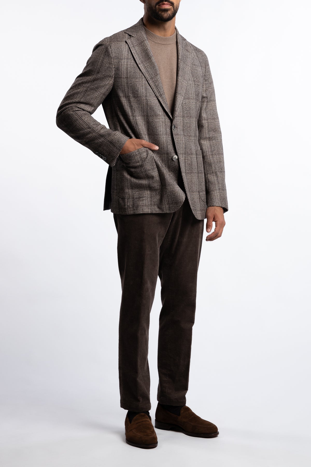 Ferry Patch Soft Regular Fit Blazer Almond Beige