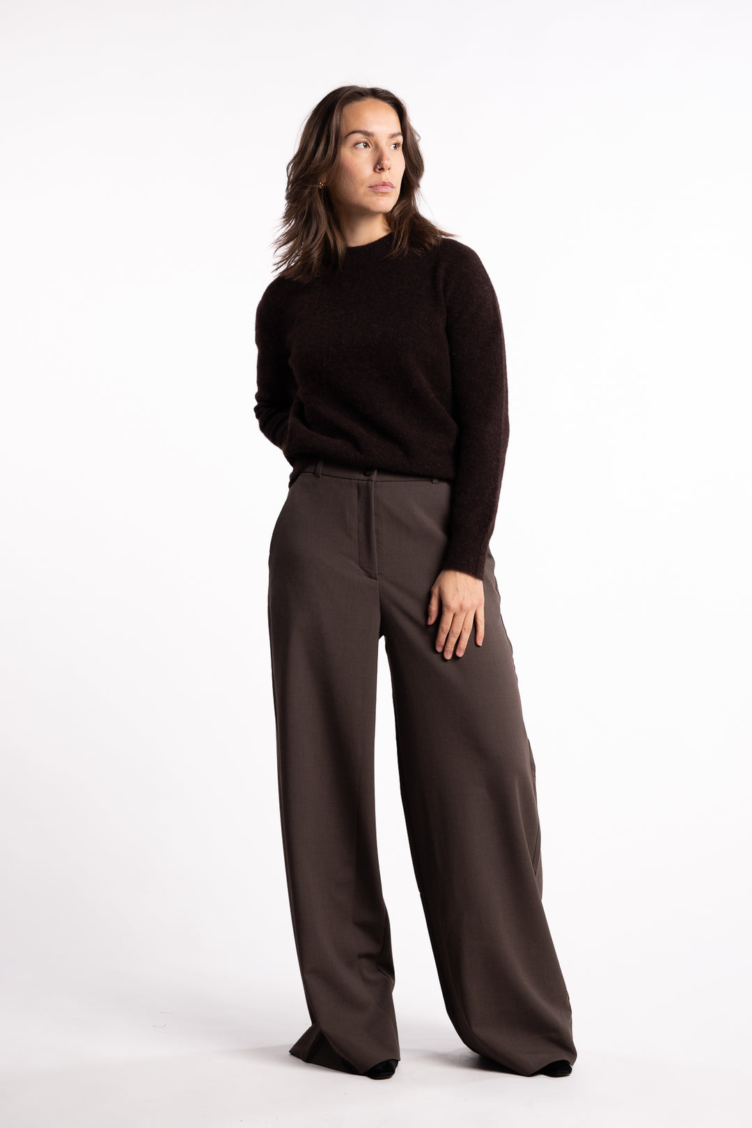 LauraFV 826 Long - Mud brown Melange