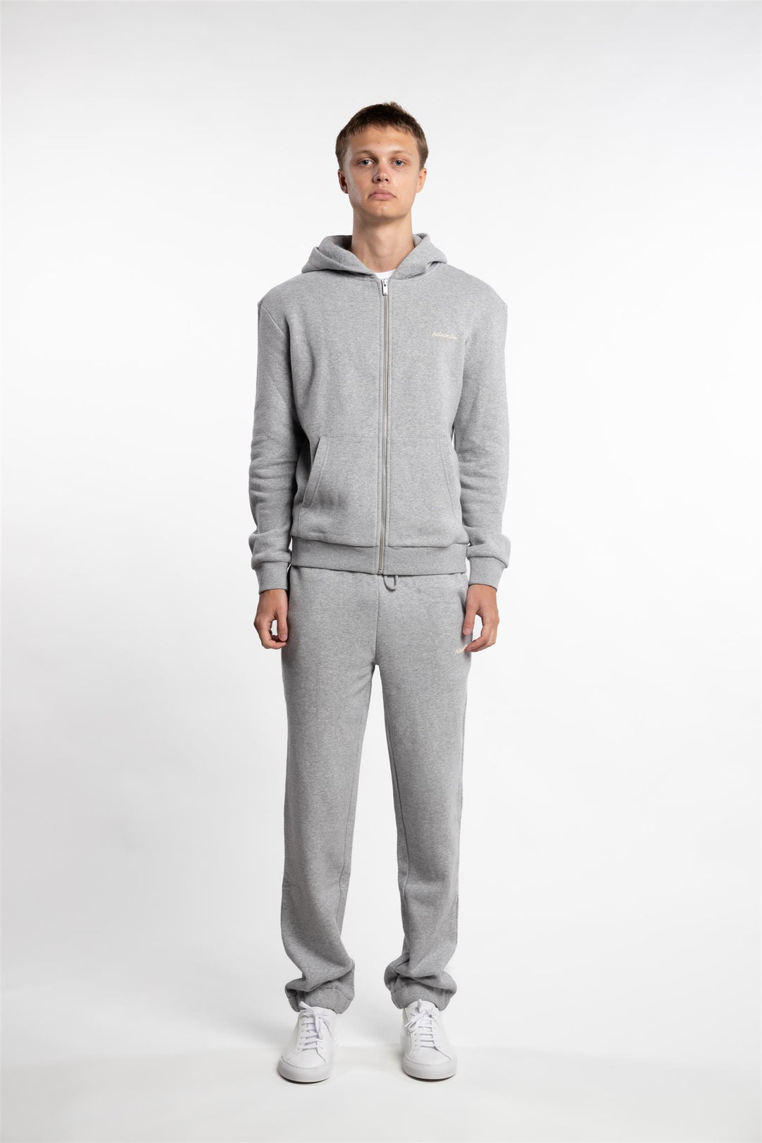 M Regular Zip Hoodie Grey