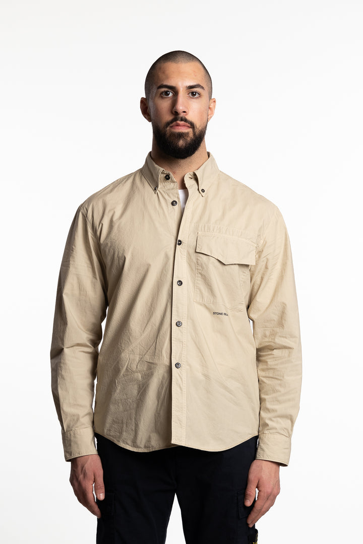 Long-Sleeve Shirt Comfort Fit Beige