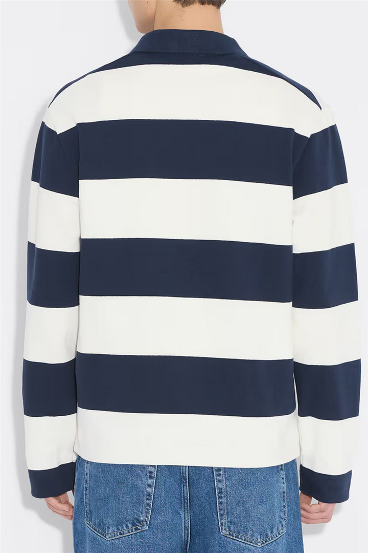 Rugby Polo Navy Stripe