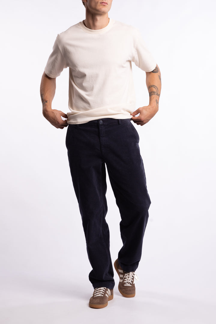 LucasPL Corduroy Trousers Navy
