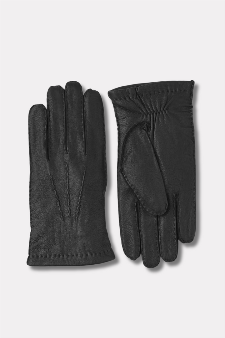 Matthew Deerskin Gloves Natural Black