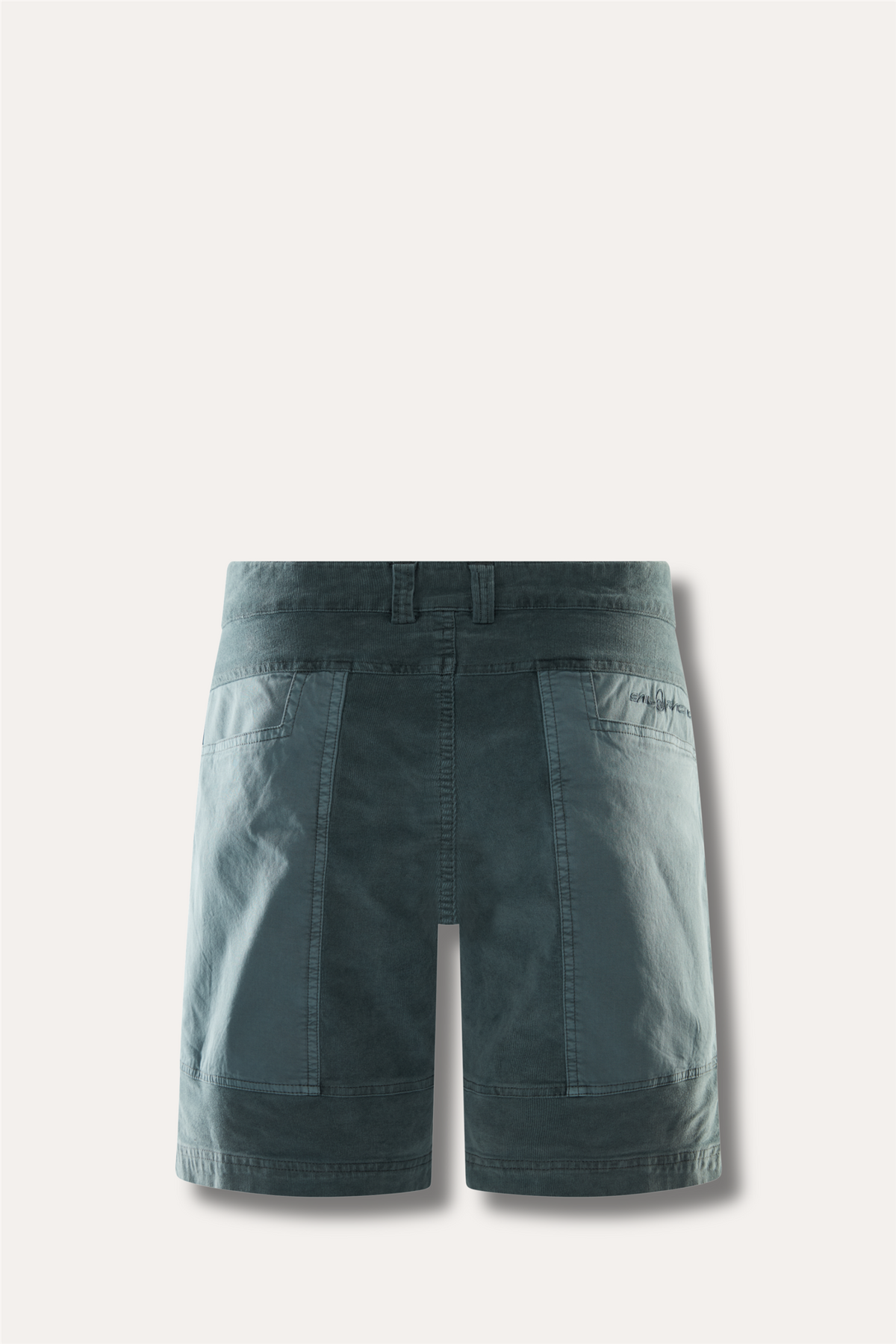 Blocked Corduroy Shorts Sea Blue
