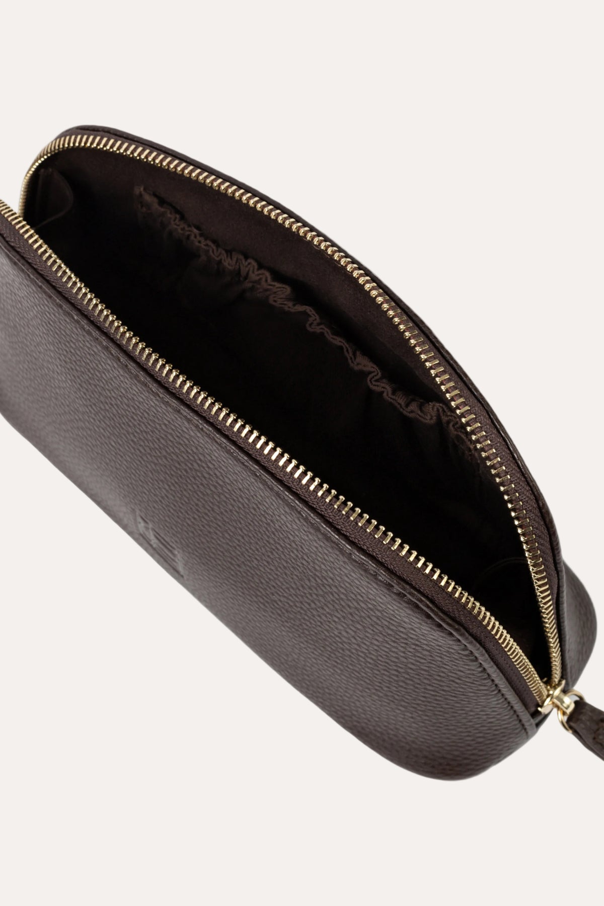 Cosmetic Pouch Small - Dark Brown, Camilla Pihl - nærbilde monogram