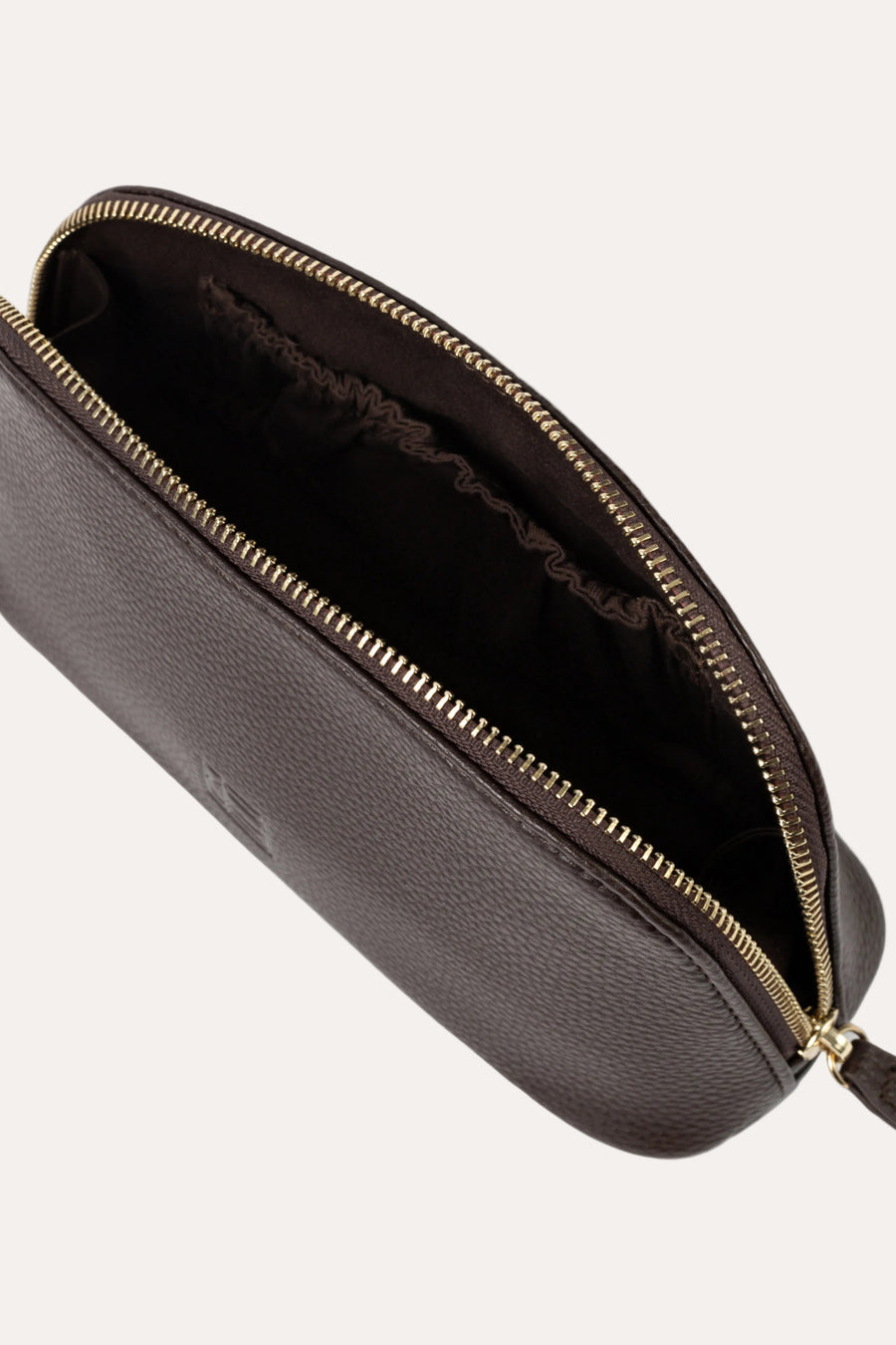 Cosmetic Pouch Small - Dark Brown, Camilla Pihl - nærbilde monogram