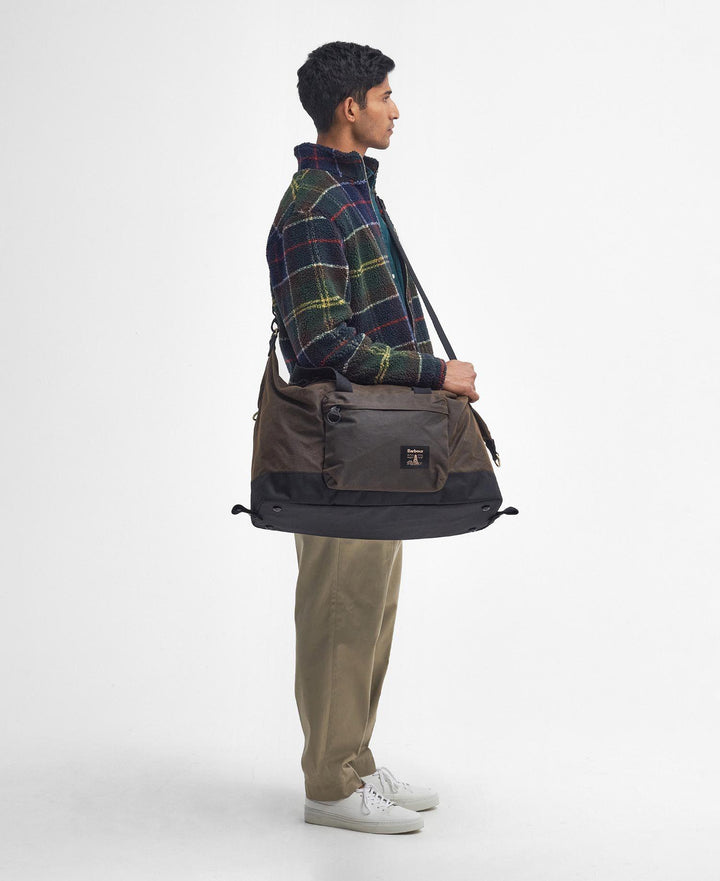 Field Waxed Holdall Olive