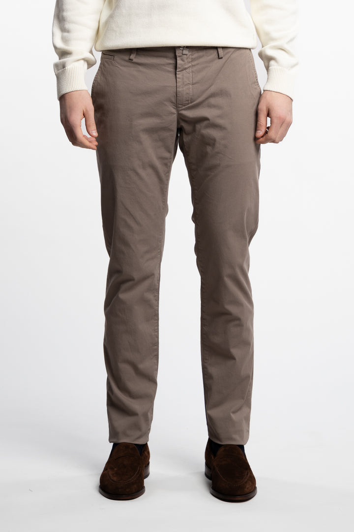 Bobby Slim Fit Stretch Cotton Bull Chinos Elephant Grey