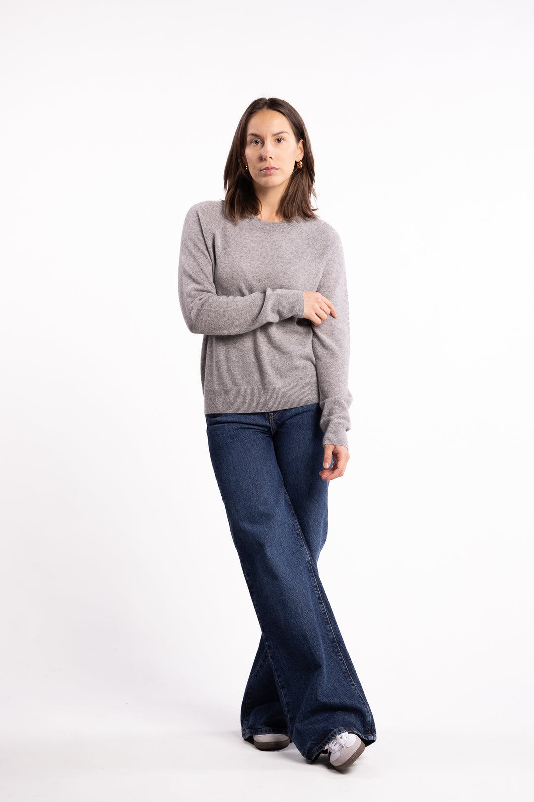 Boston O- Neck 6304- Grey Melange