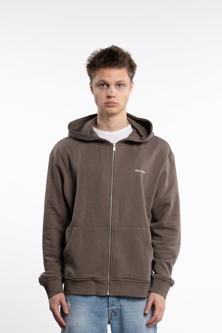 M Regular Light Zip Hoodie Taupe