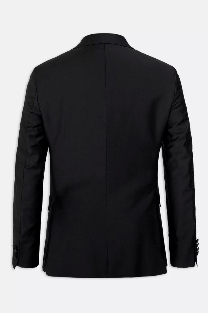 Elder Slim Fit Tuxedo Blazer Black