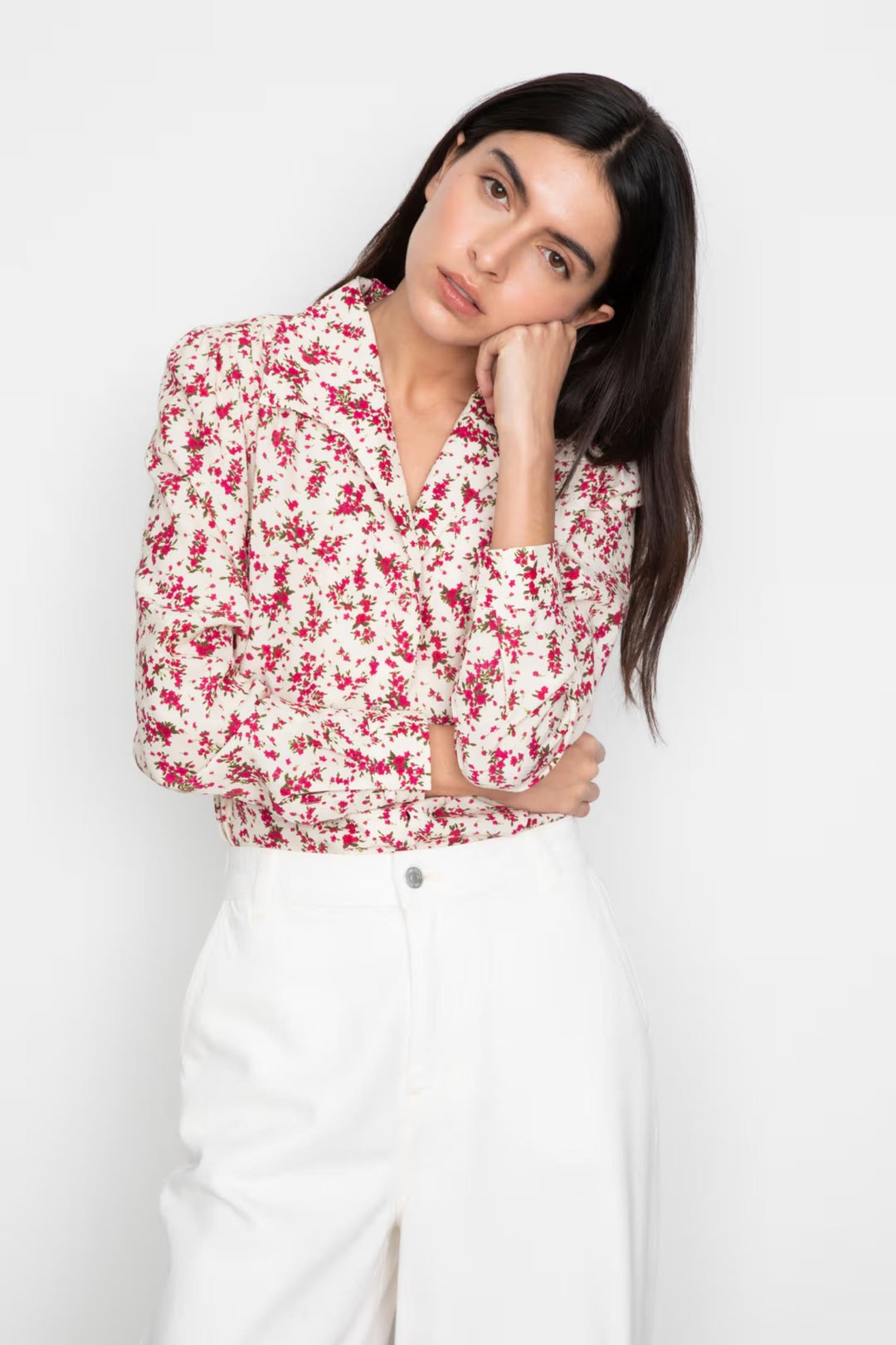 Lu Lu Blouse - 0020 Berry print