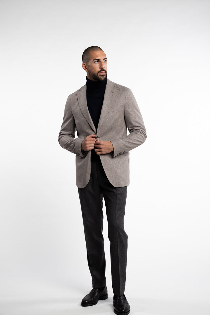 New Sienna Flannel Blazer Beige