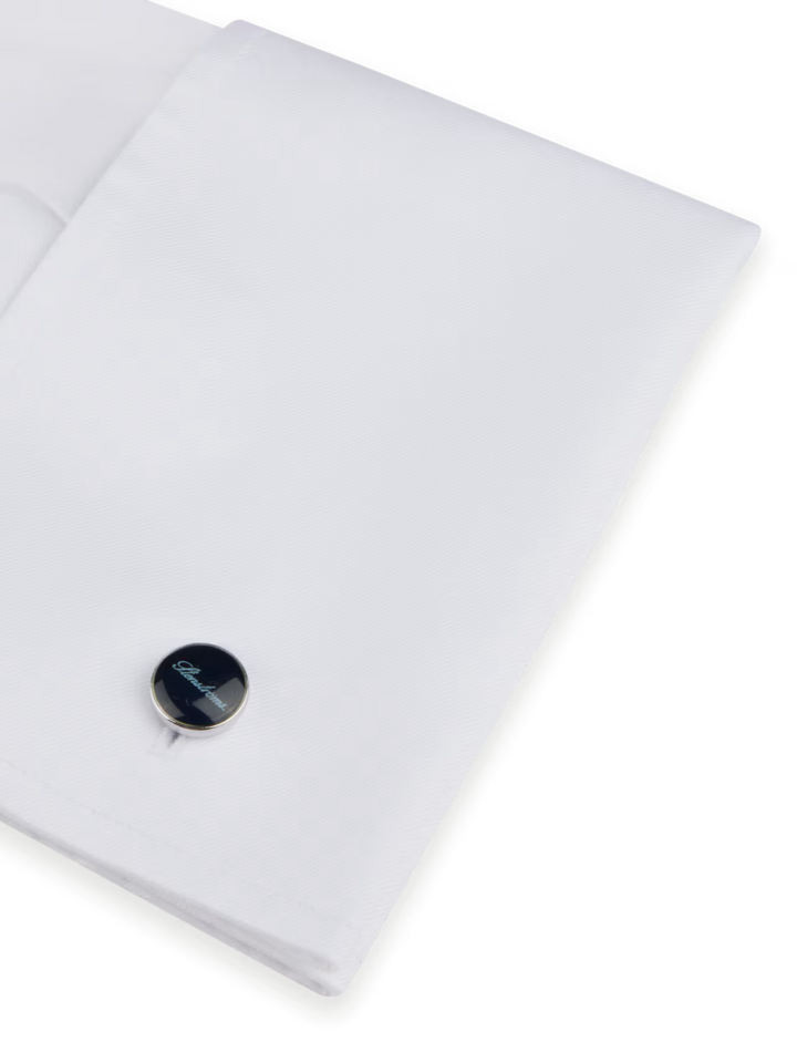 Slimline Twill Shirt French Cuffs White