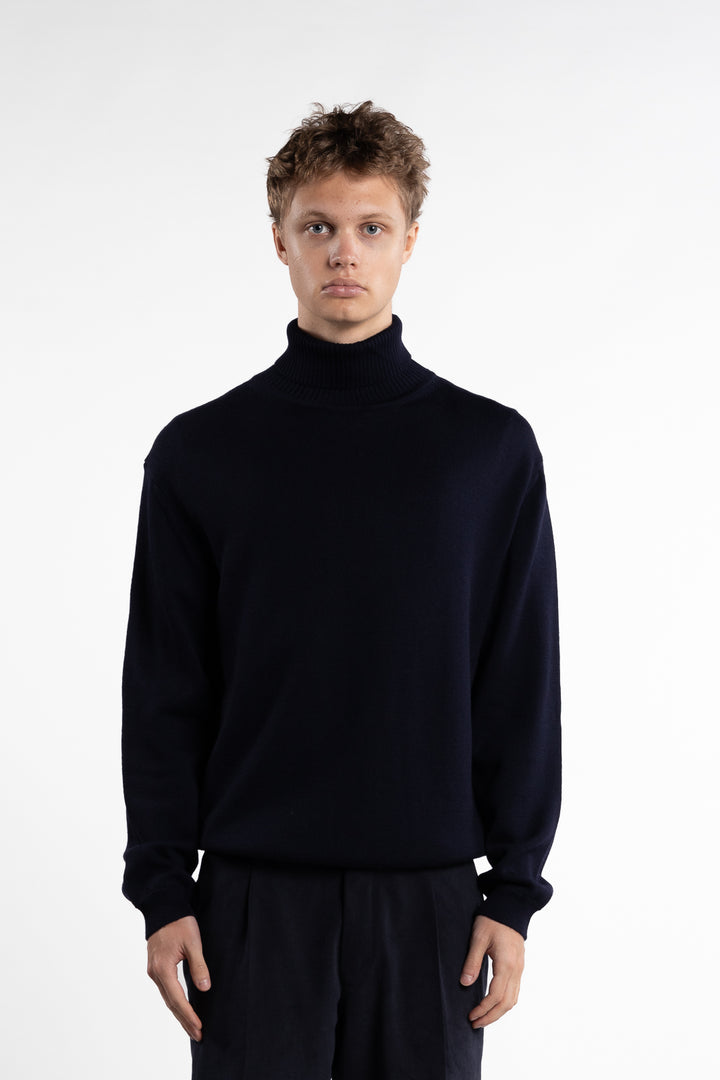 Merino Rollneck Navy