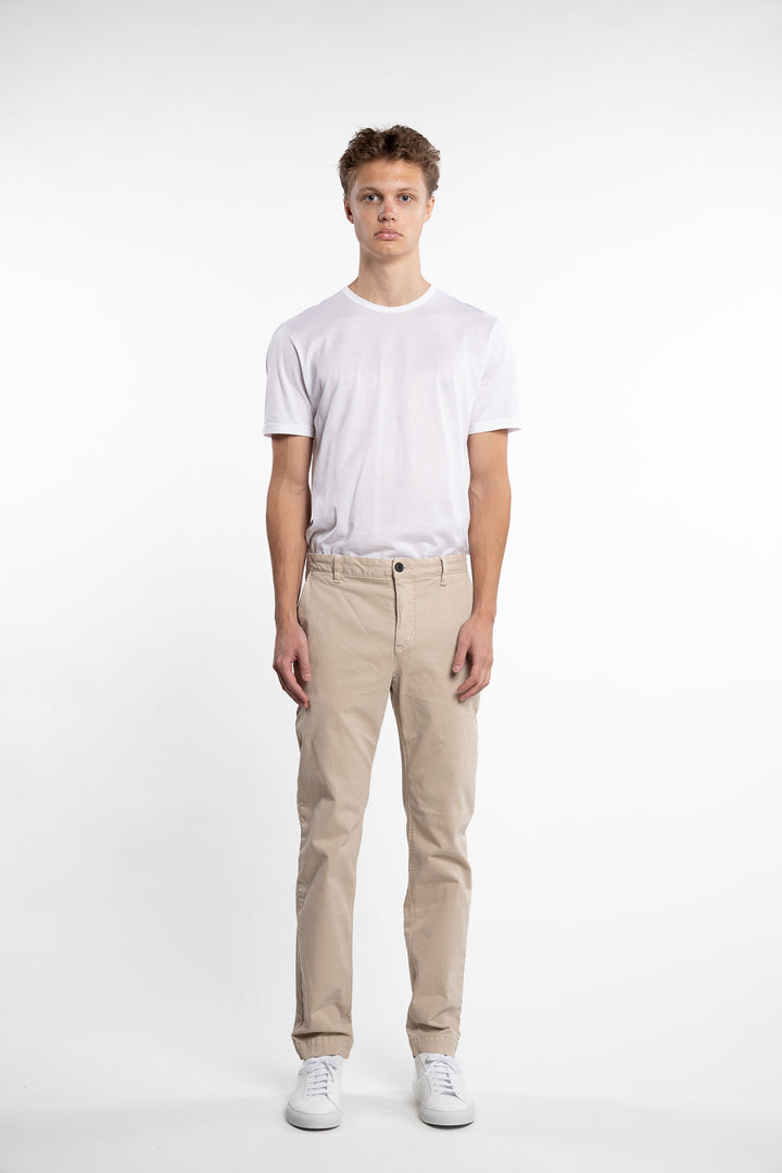 Jeffrey Slim Fit Brushed Chino Khaki