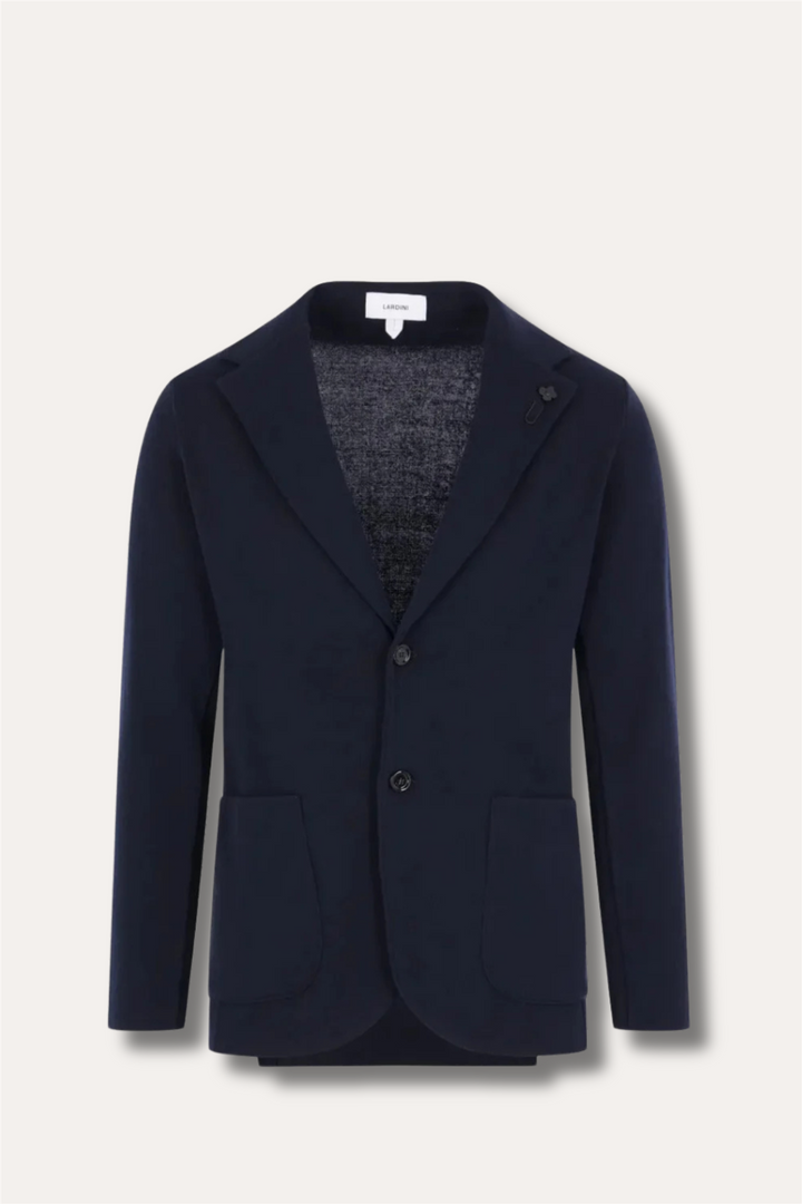 Knitted Cotton Jacket Navy