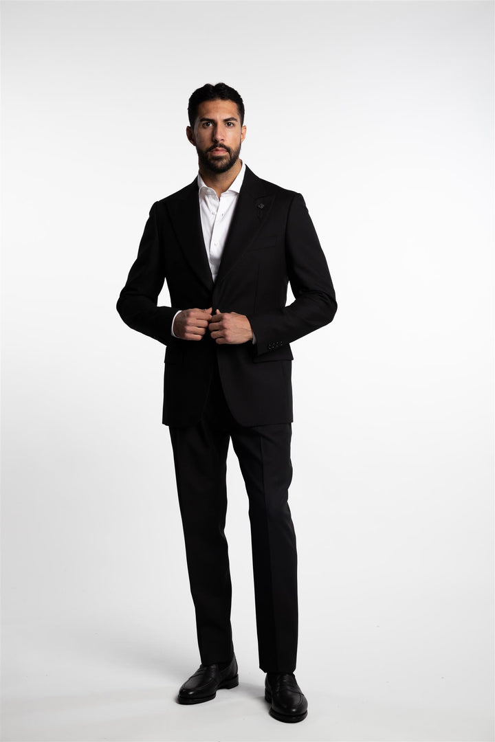 Attitude Wool/Mohair Blazer Black