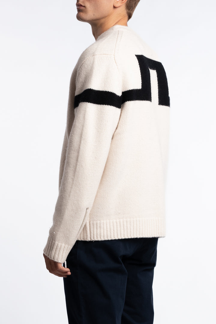 Kessler Biker Zip Knit Moonbeam