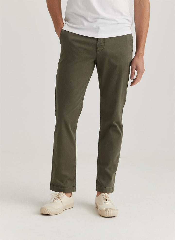 Jeffrey Brushed Slim Fit Chino Olive