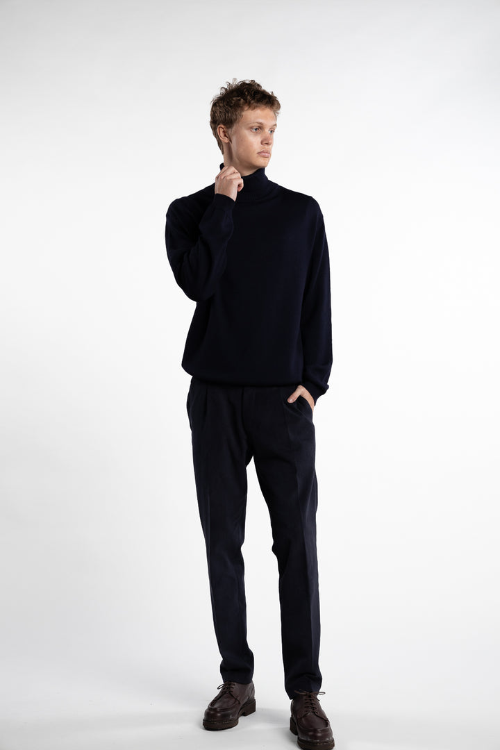 Merino Rollneck Navy