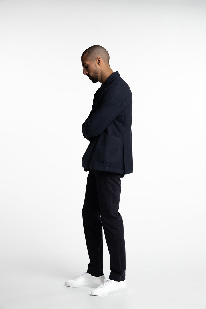 Vittorio Cotton Blazer Navy