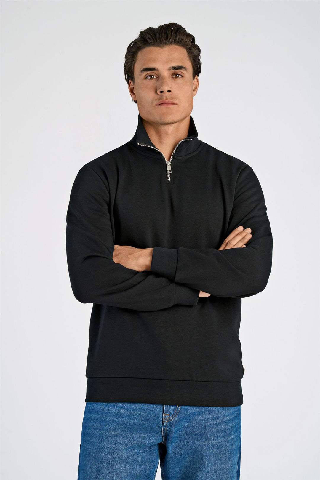 Half-Zip Sweat Black