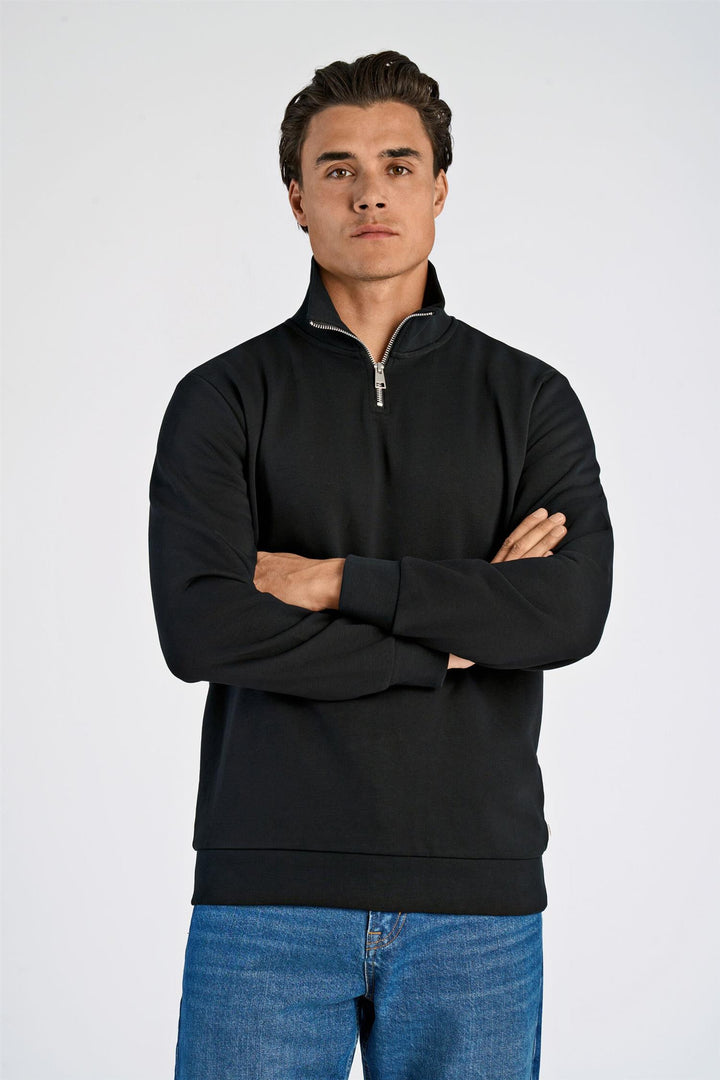 Half-Zip Sweat Black