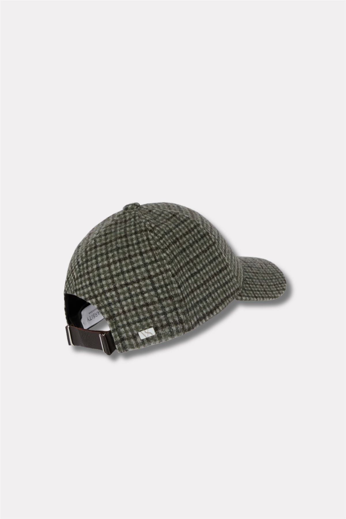 Legacy Structured Mid Profile 6-panel Wool Mohair Checker Olive
