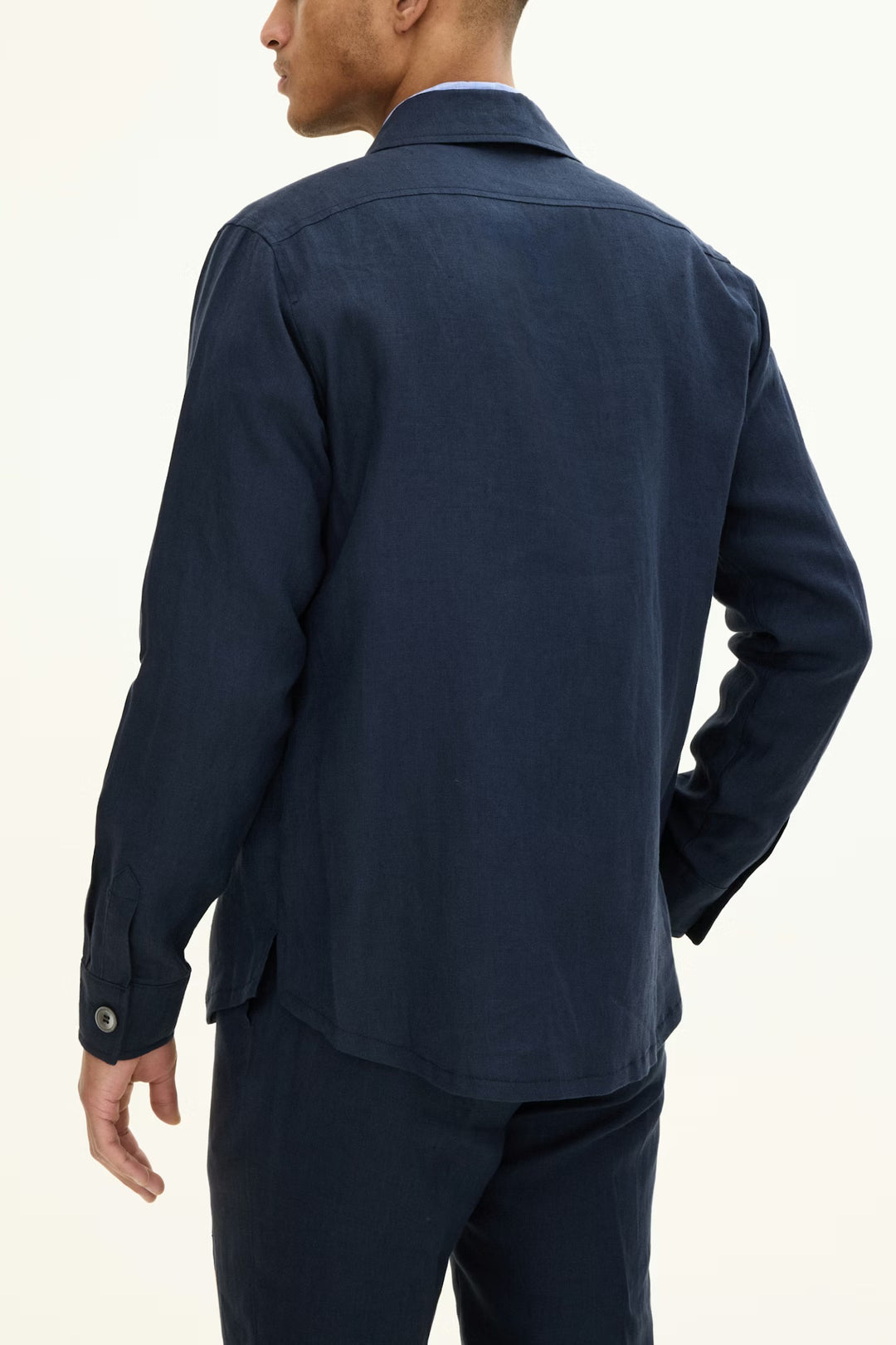 Maverick Linen Jacket Navy