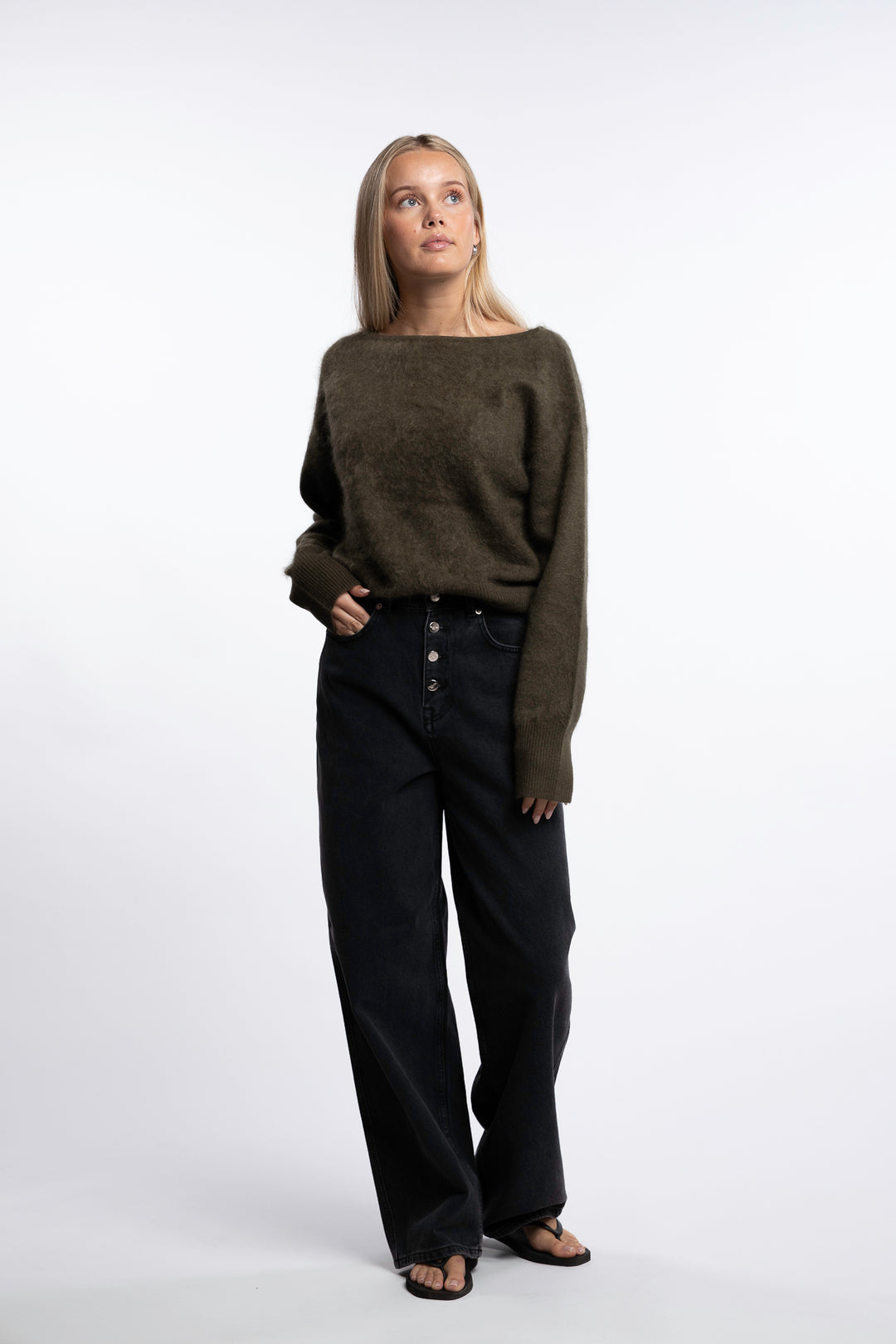 Loose Pant- Washed Black